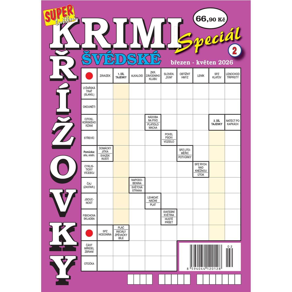 Krimi křížovky švédské speciál 03–05/2026