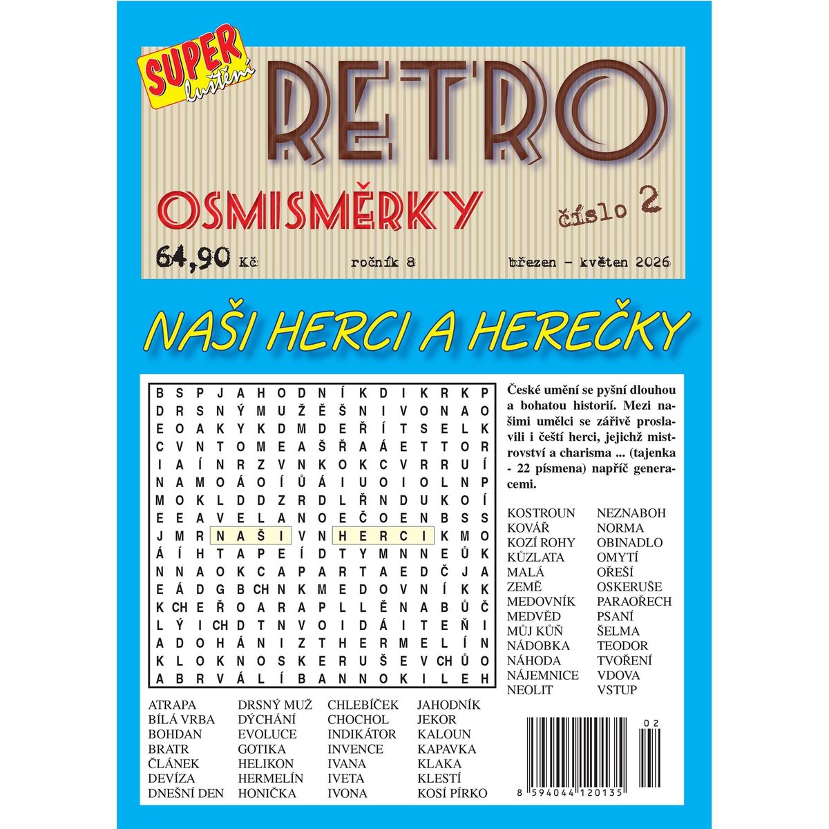 Retro osmisměrky č.2/2026