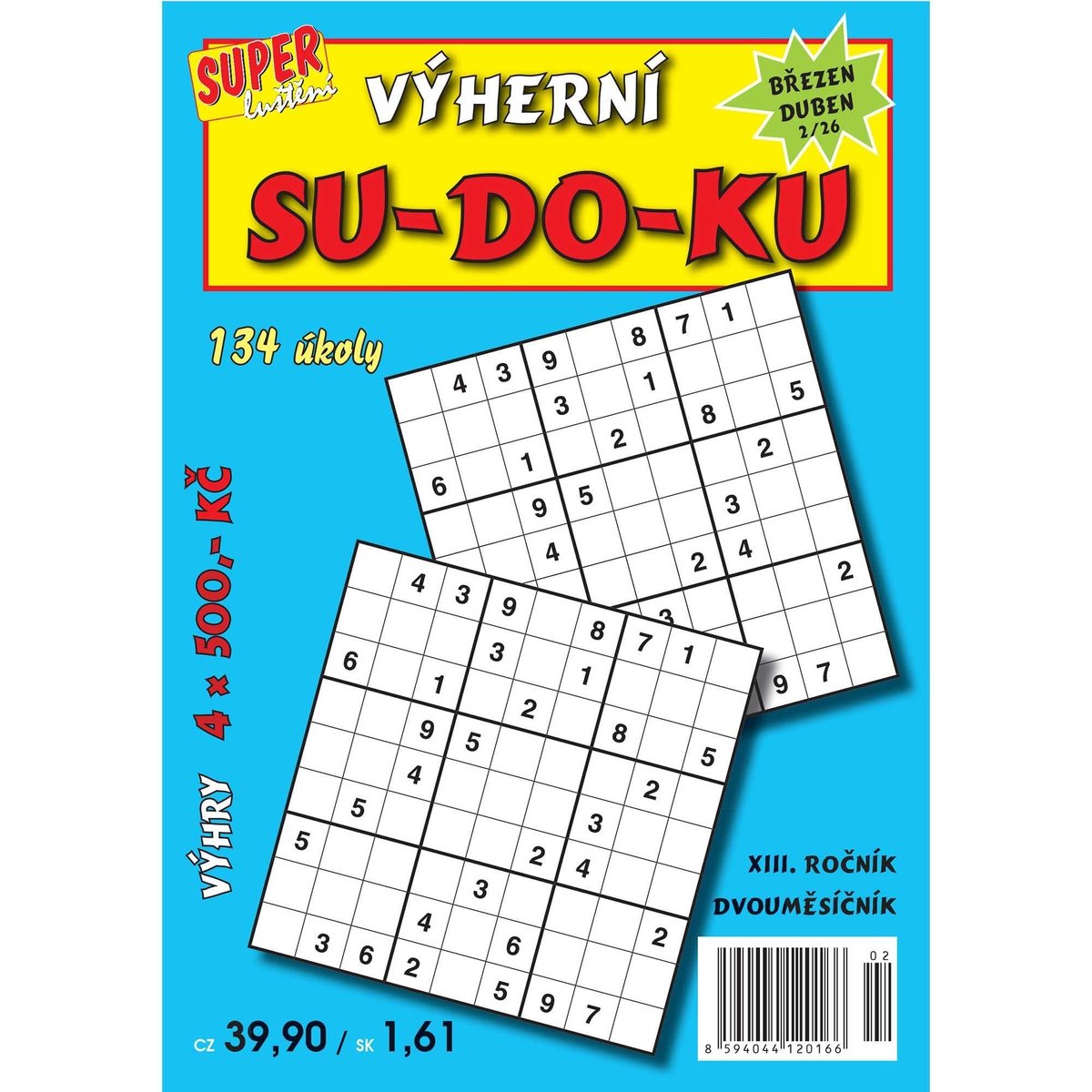 SU-DO-KU výherní č. 2/2026