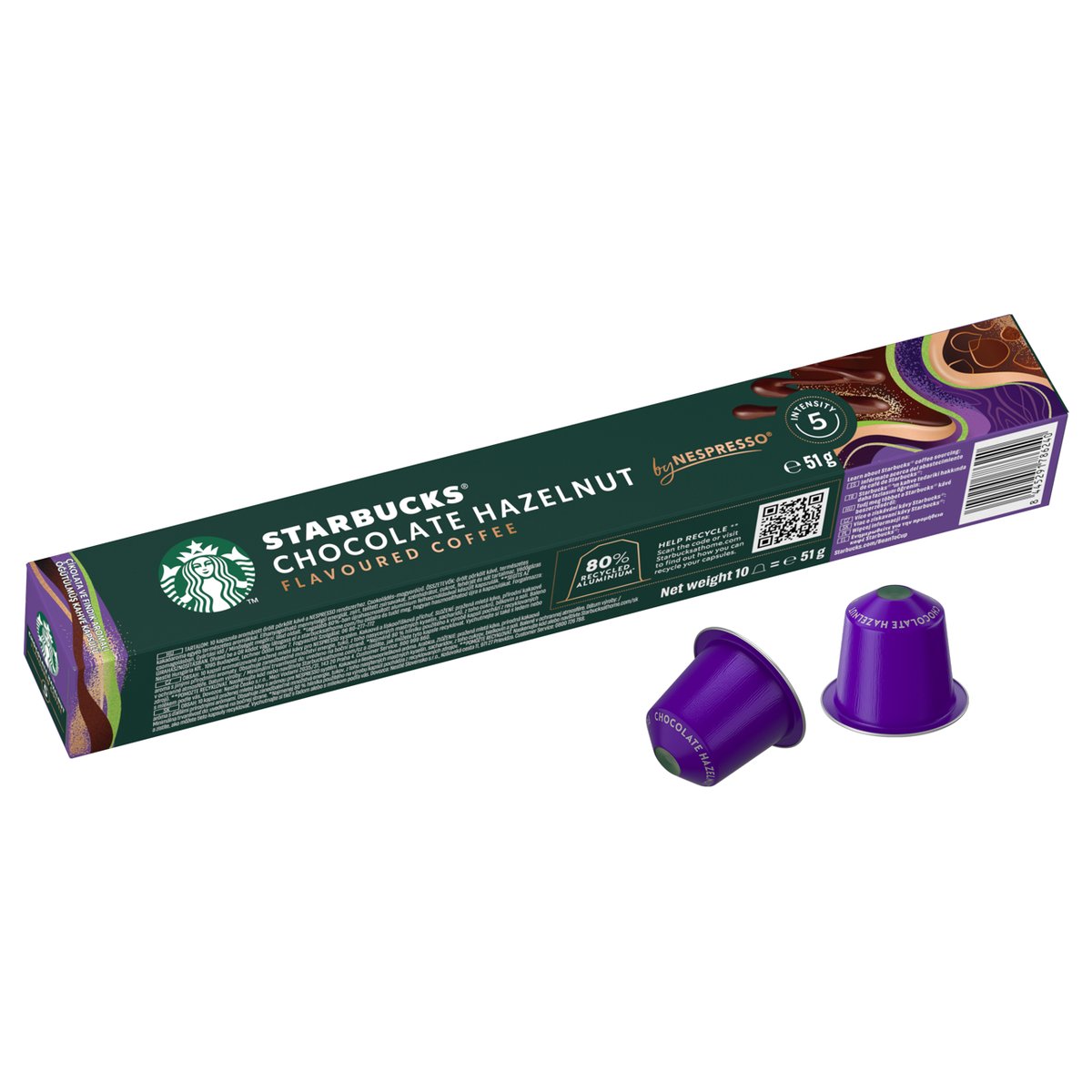 Starbucks Chocolate Hazelnut by Nespresso Blonde Roast kávové kapsle