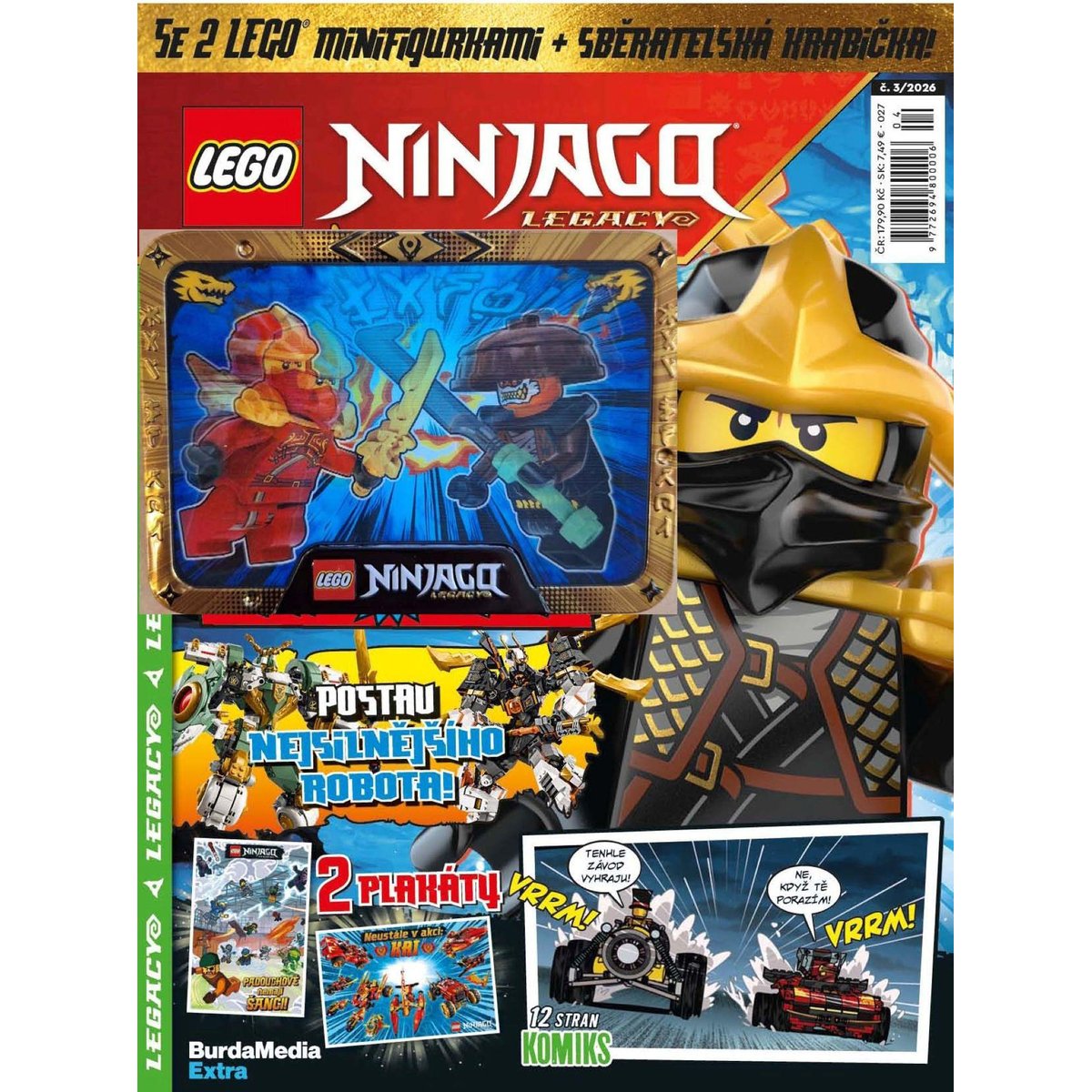 LEGO NINJAGO LEGACY č. 3/26 + sběratelská krabička s figurkou