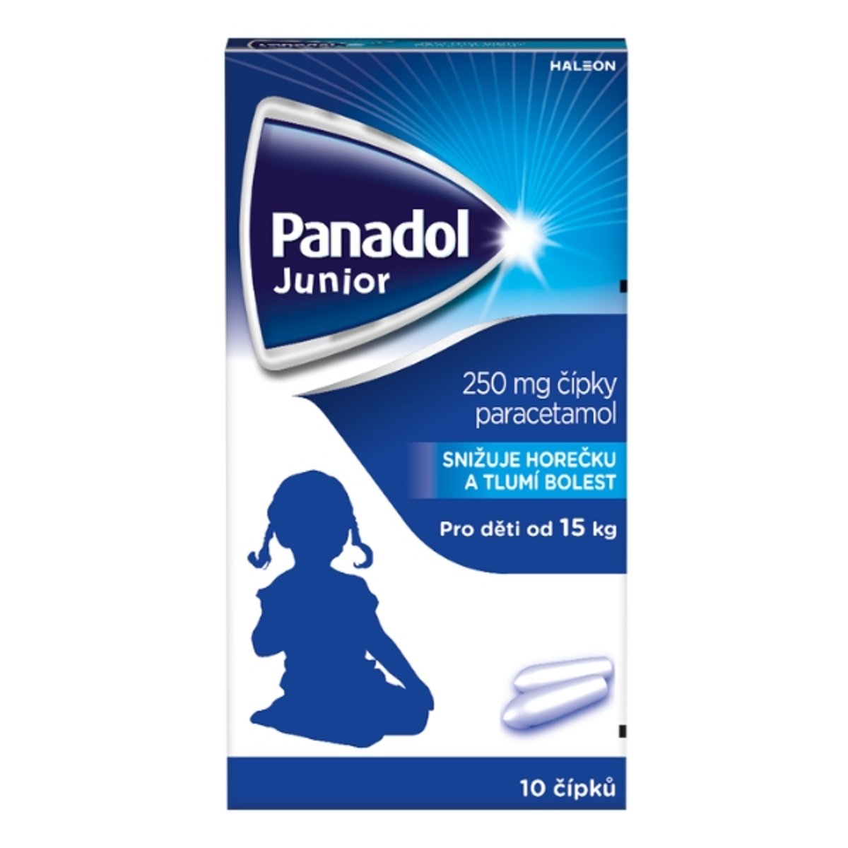 Levně PANADOL JUNIOR 250MG čípek 10