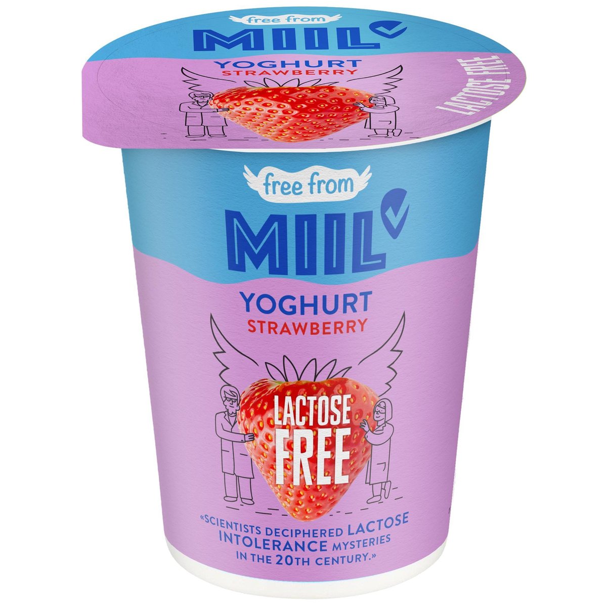 Miil Krémový jogurt jahoda bez laktózy