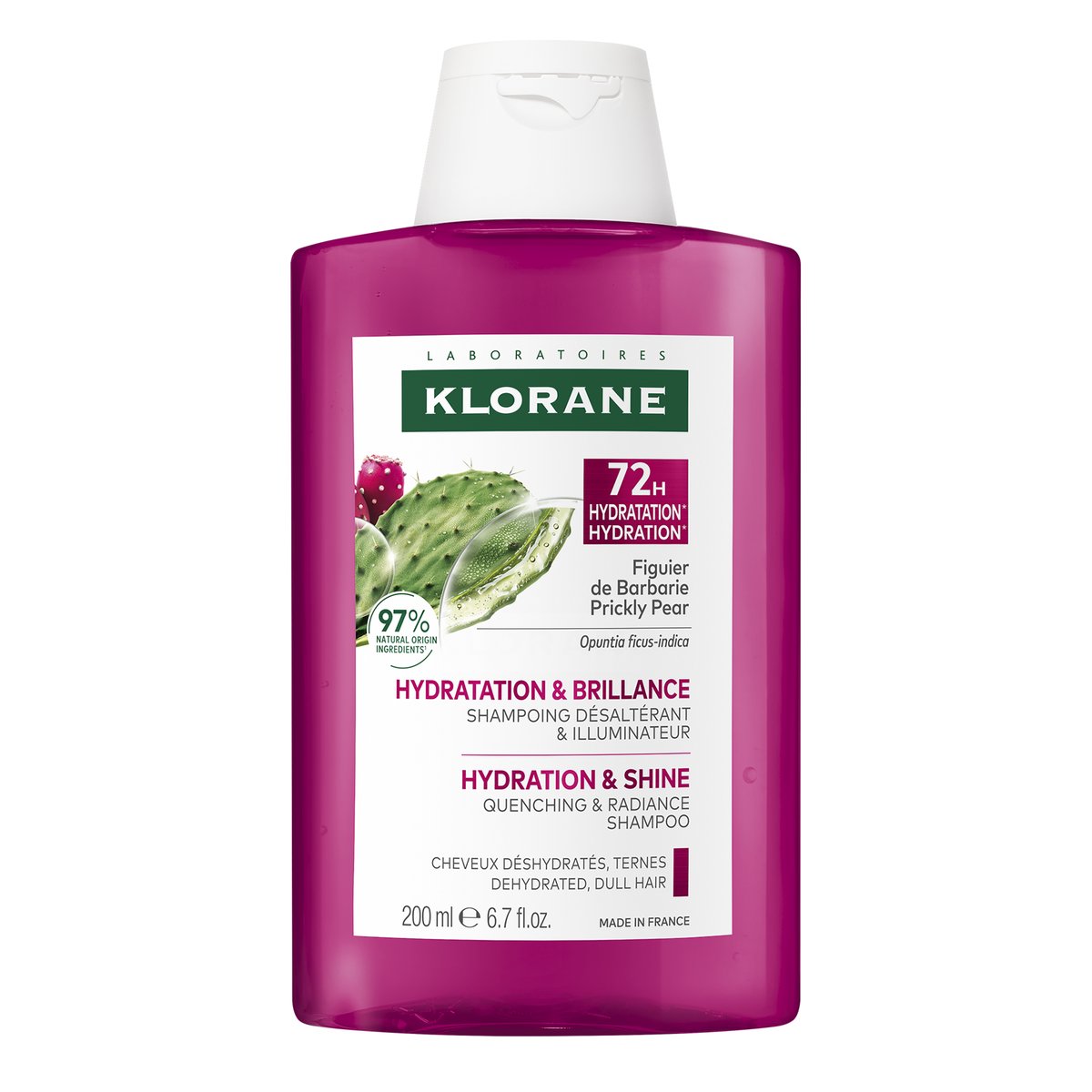 KLORANE Hydratační šampon s opuncií 200ml