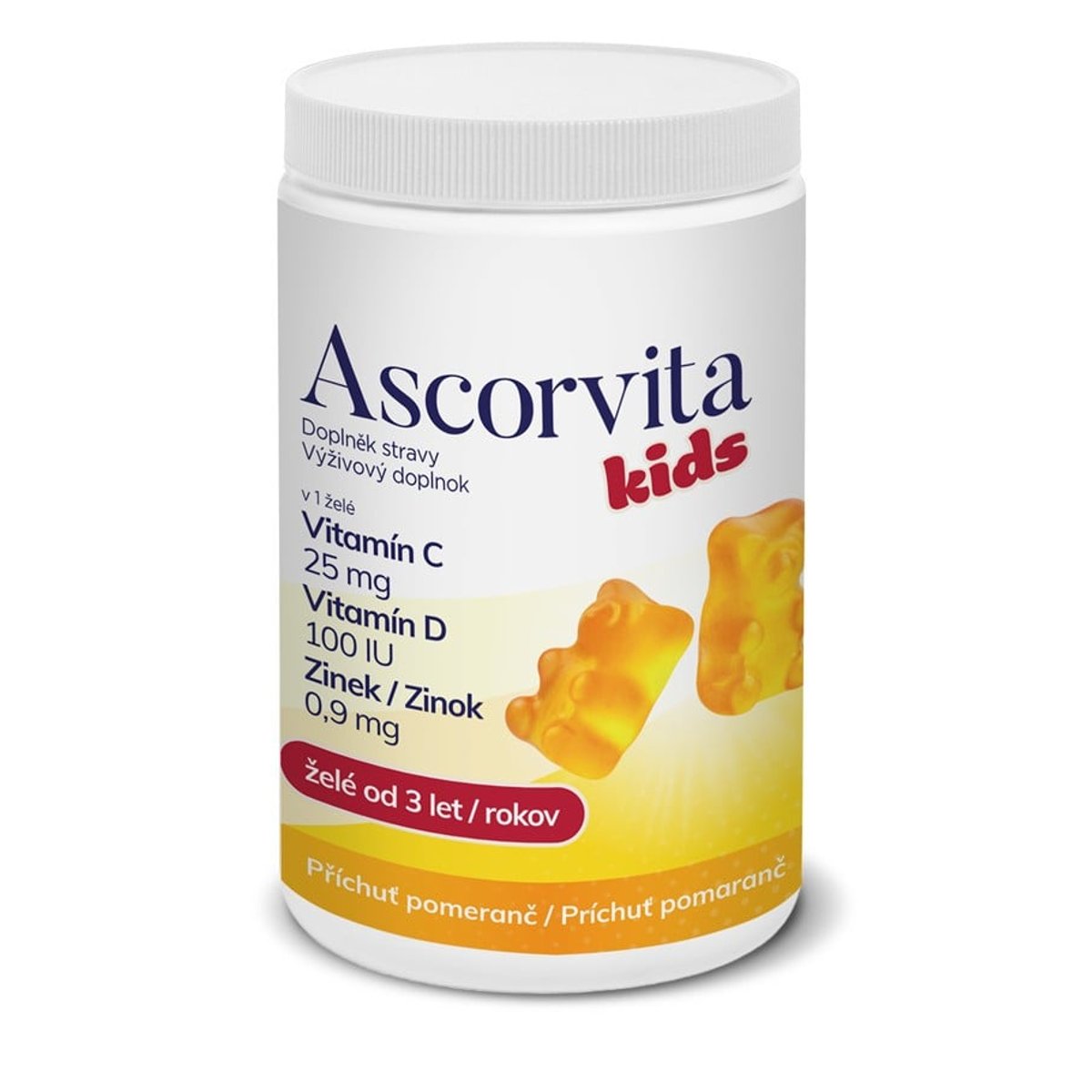 Levně Ascorvita Kids želé medvídci 60ks