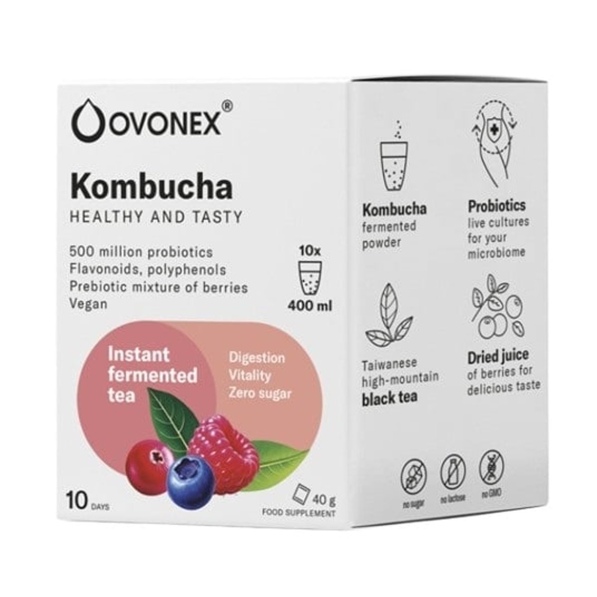 Ovonex Kombucha, 10 x 400 ml