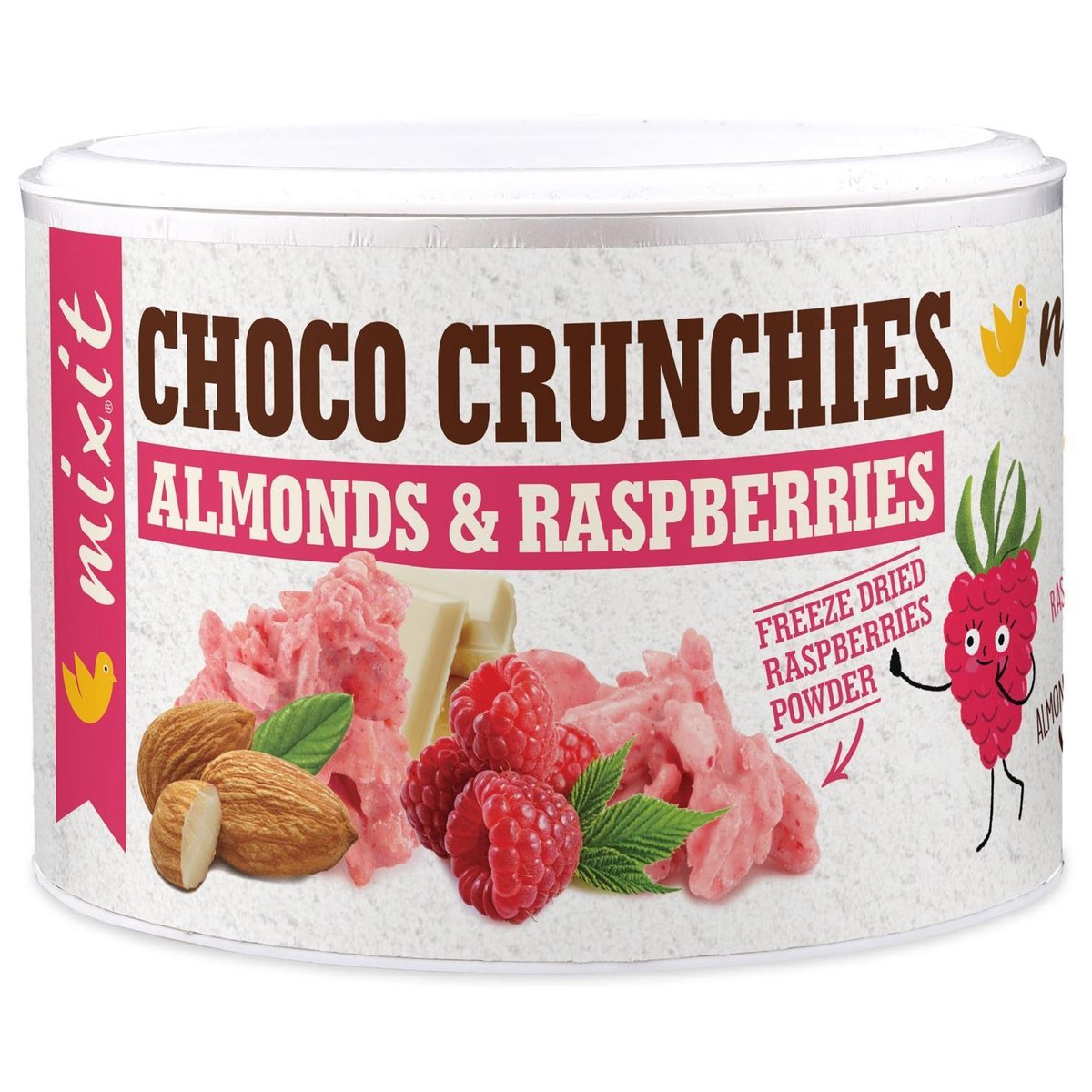 Mixit Crunchies Malinové čokohrudky s mandlemi