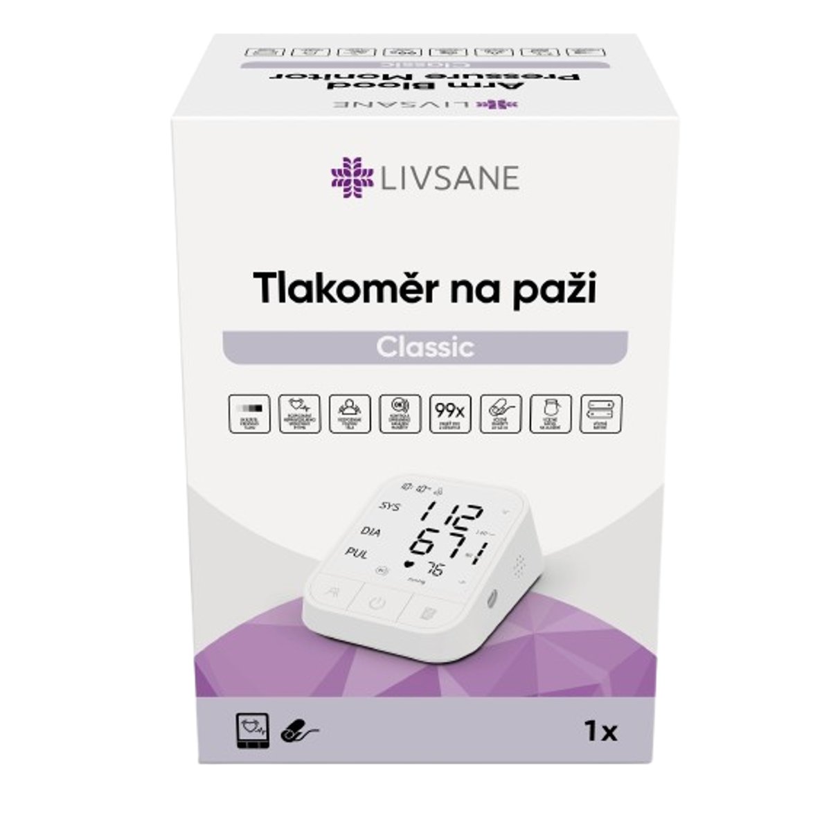 LIVSANE Tlakoměr na paži Classic 1ks
