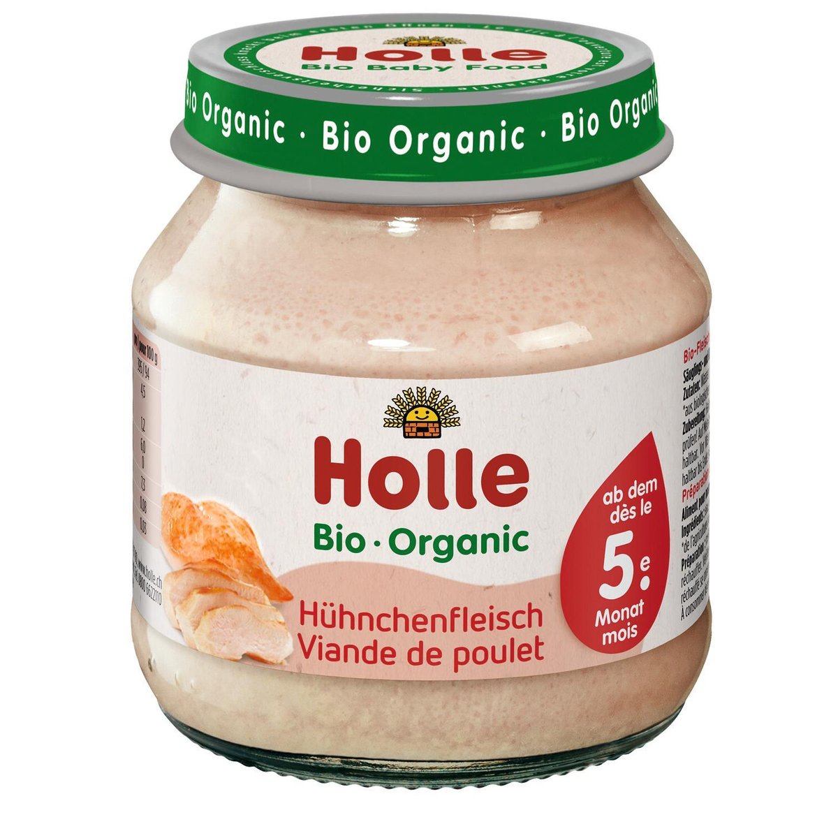 Holle Bio Kuřecí maso pro děti od 5. měsíce, 125 g