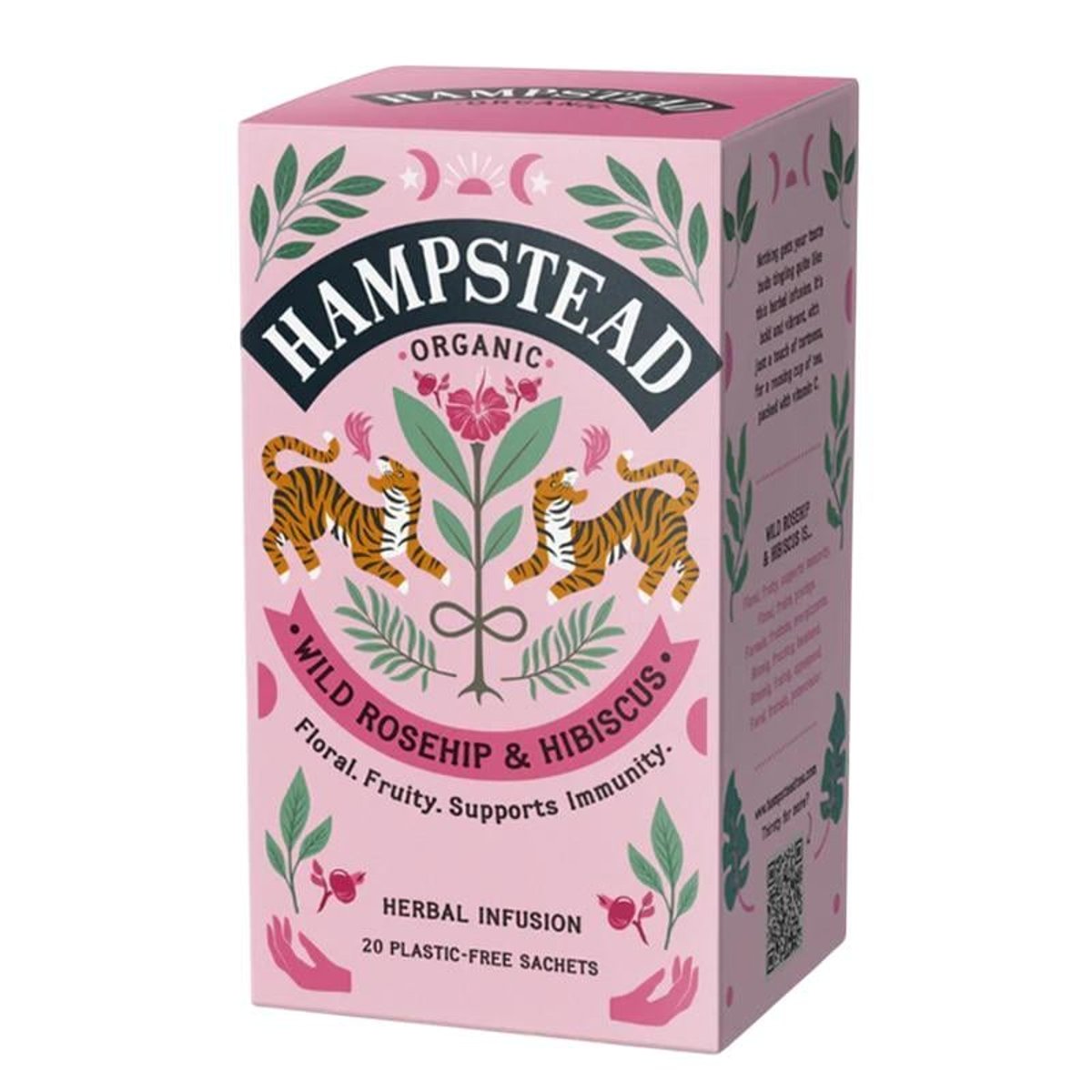 Hampstead Tea BIO Šípkový čaj s ibiškem