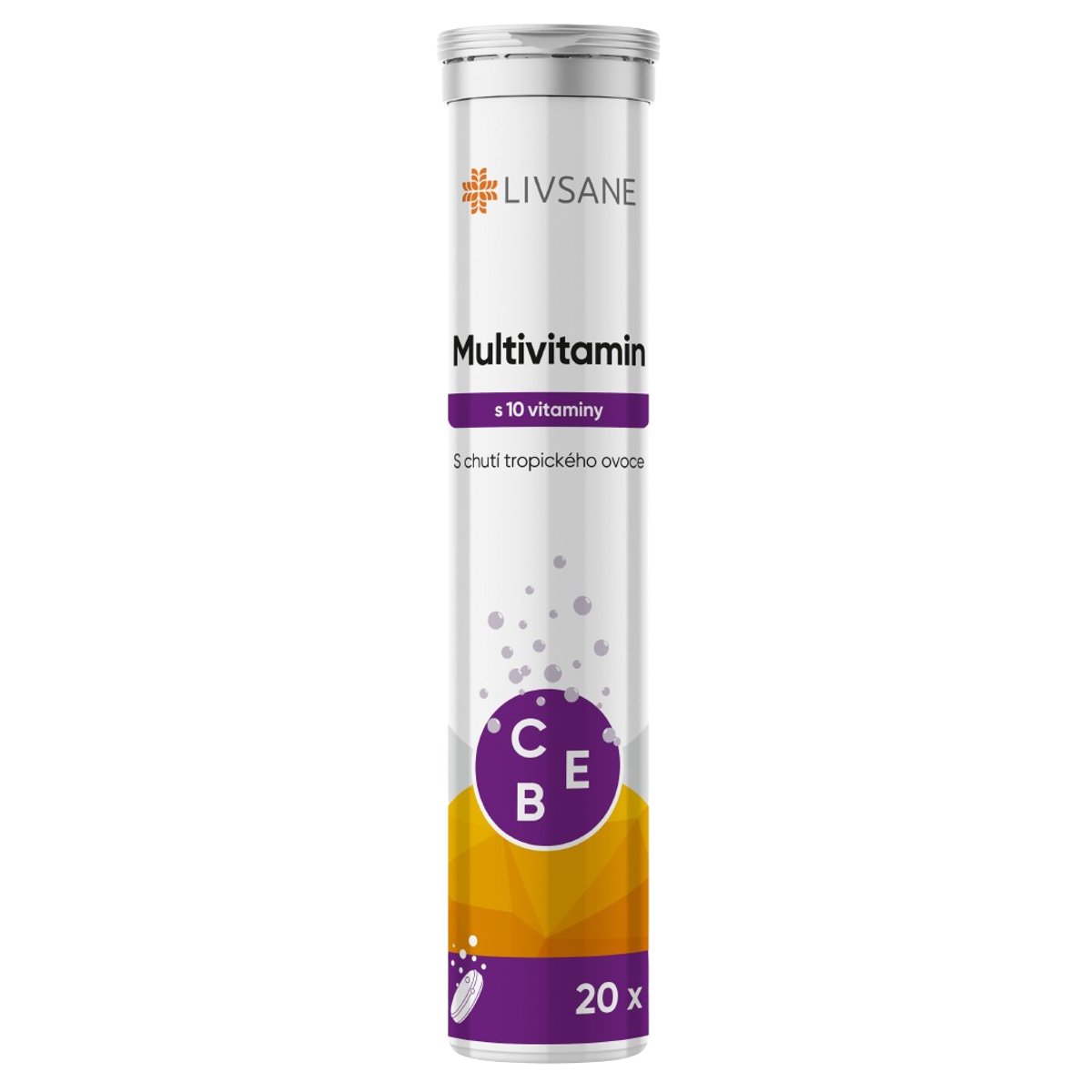 LIVSANE Multivitamin s 10 vitaminy šum.tbl.20ks