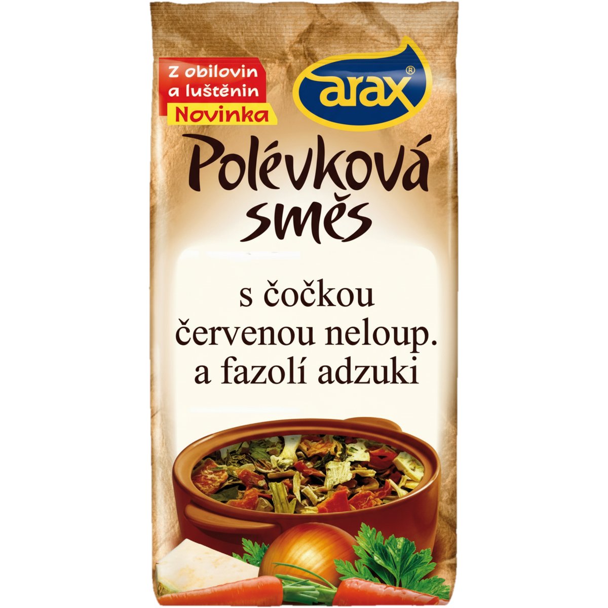 Arax PS Čočka červená neloupaná a adzuki