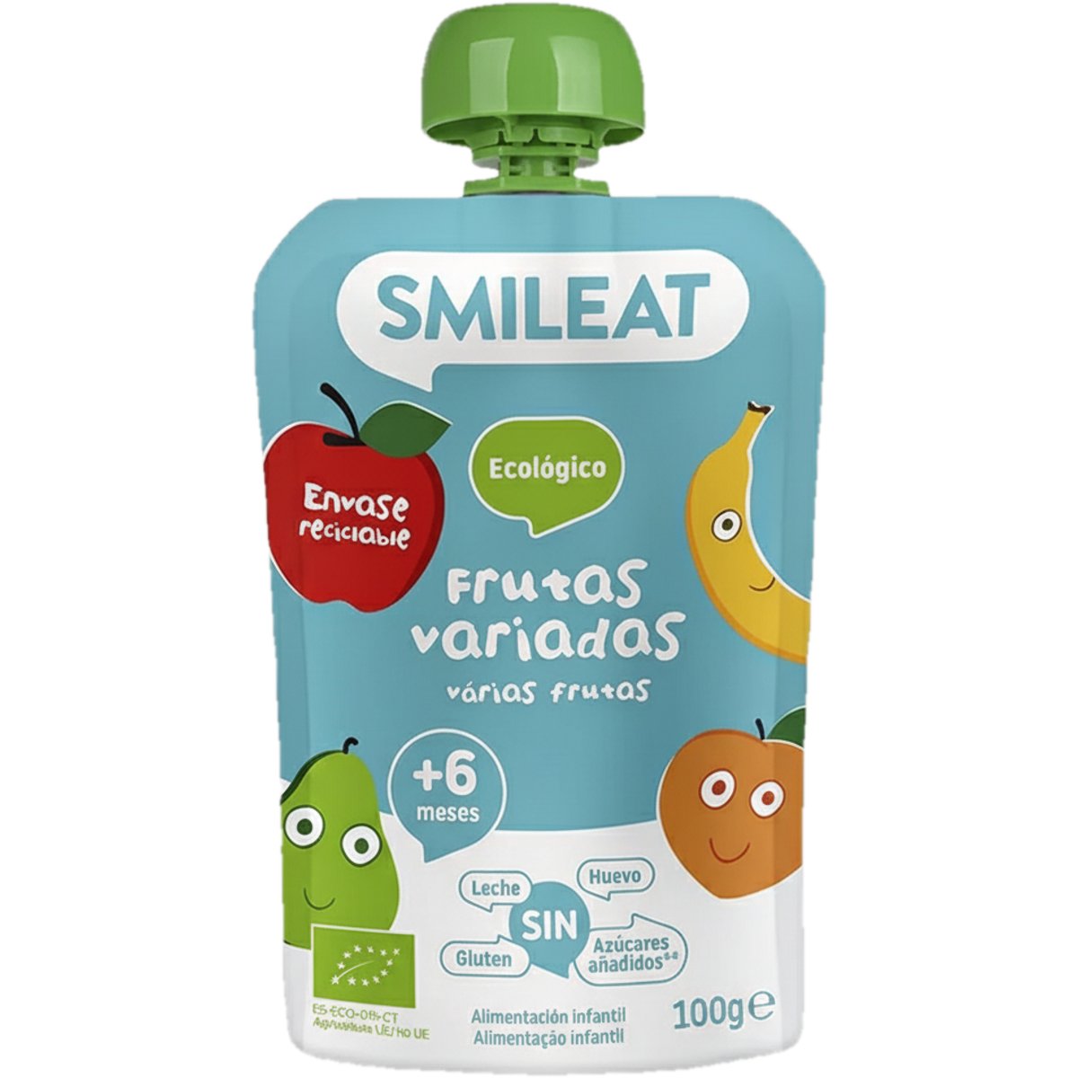 Smileat BIO Kapsička broskev, banán, jablko, hruška