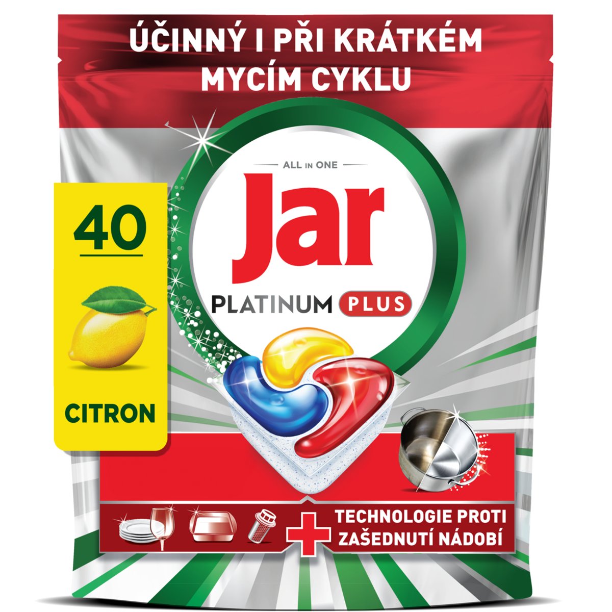 Jar Platinum Plus Lemon tablety do myčky
