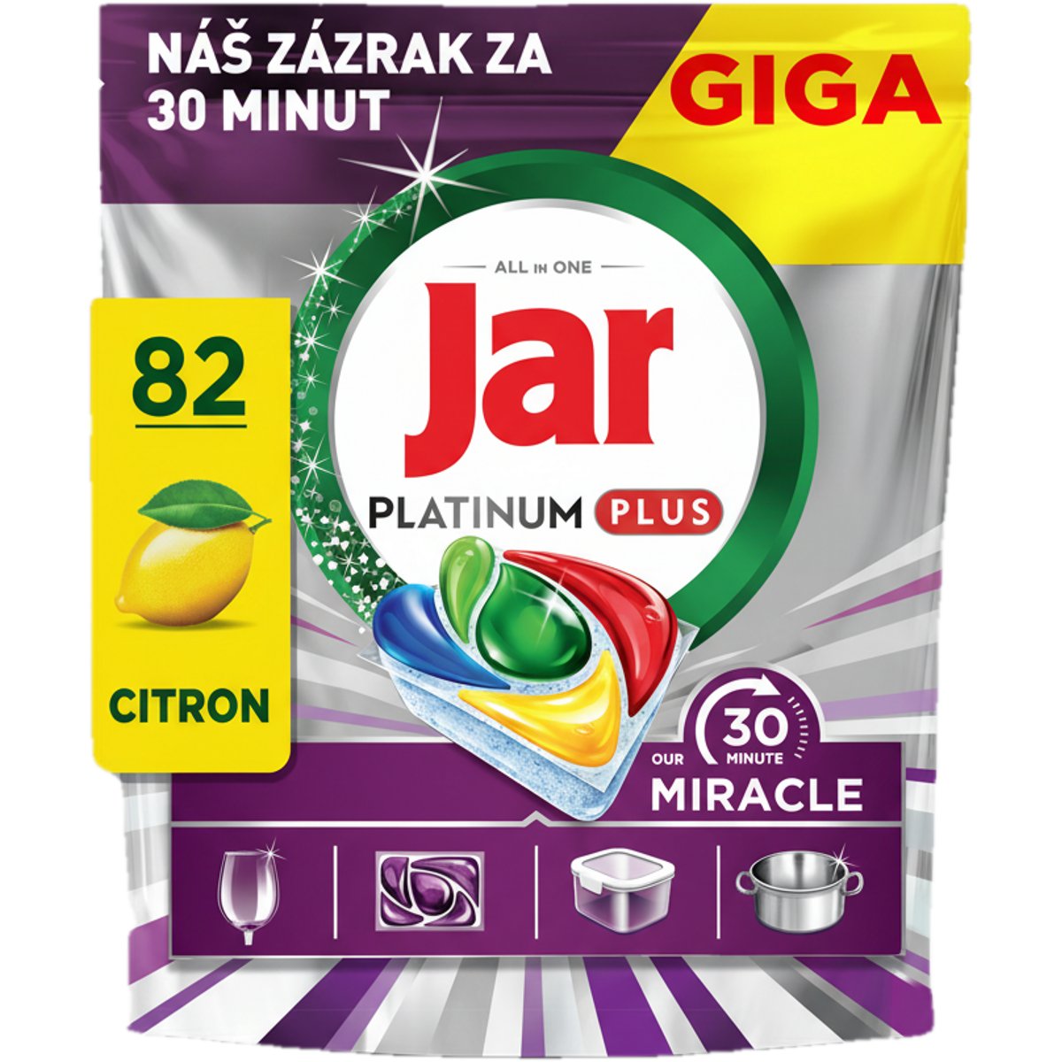 Jar Platinum Plus 30 Minute Miracle tablety do myčky