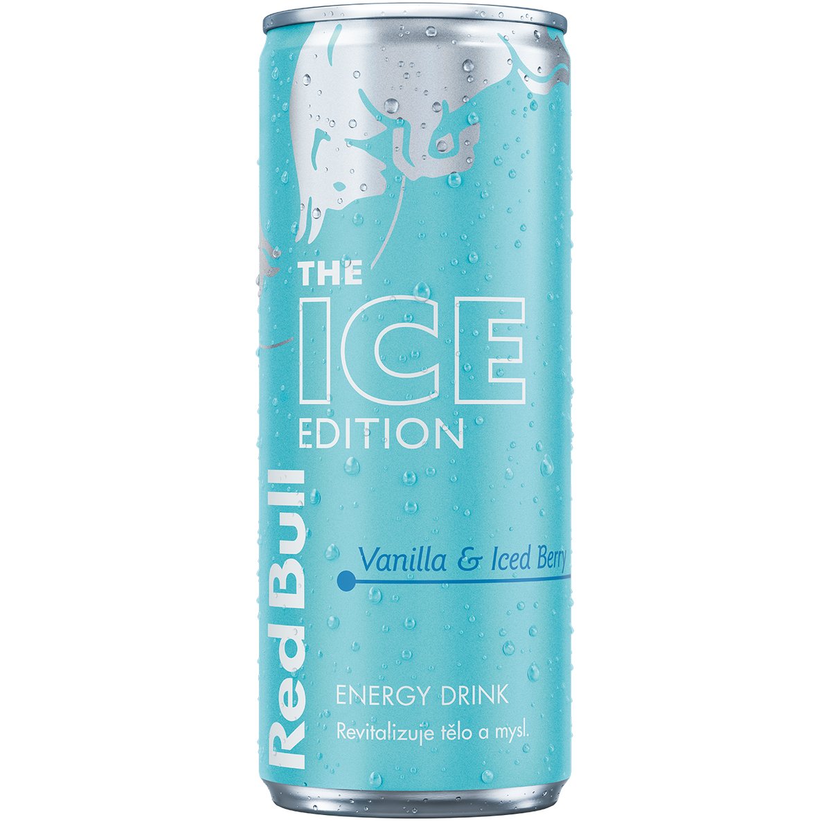 Red Bull Ice s příchutí vanilky a ledové borůvky