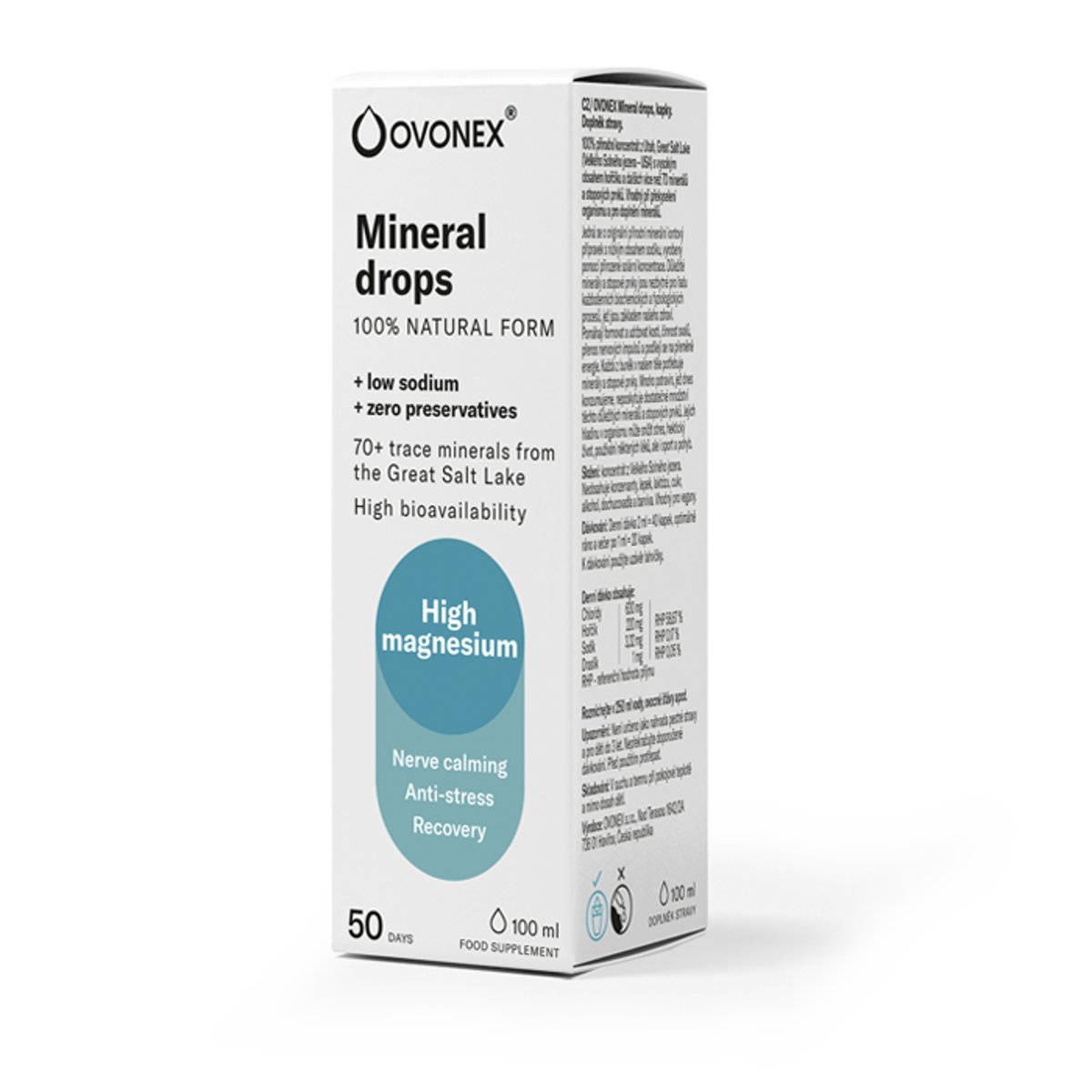 Ovonex Minerální kapky 100ml