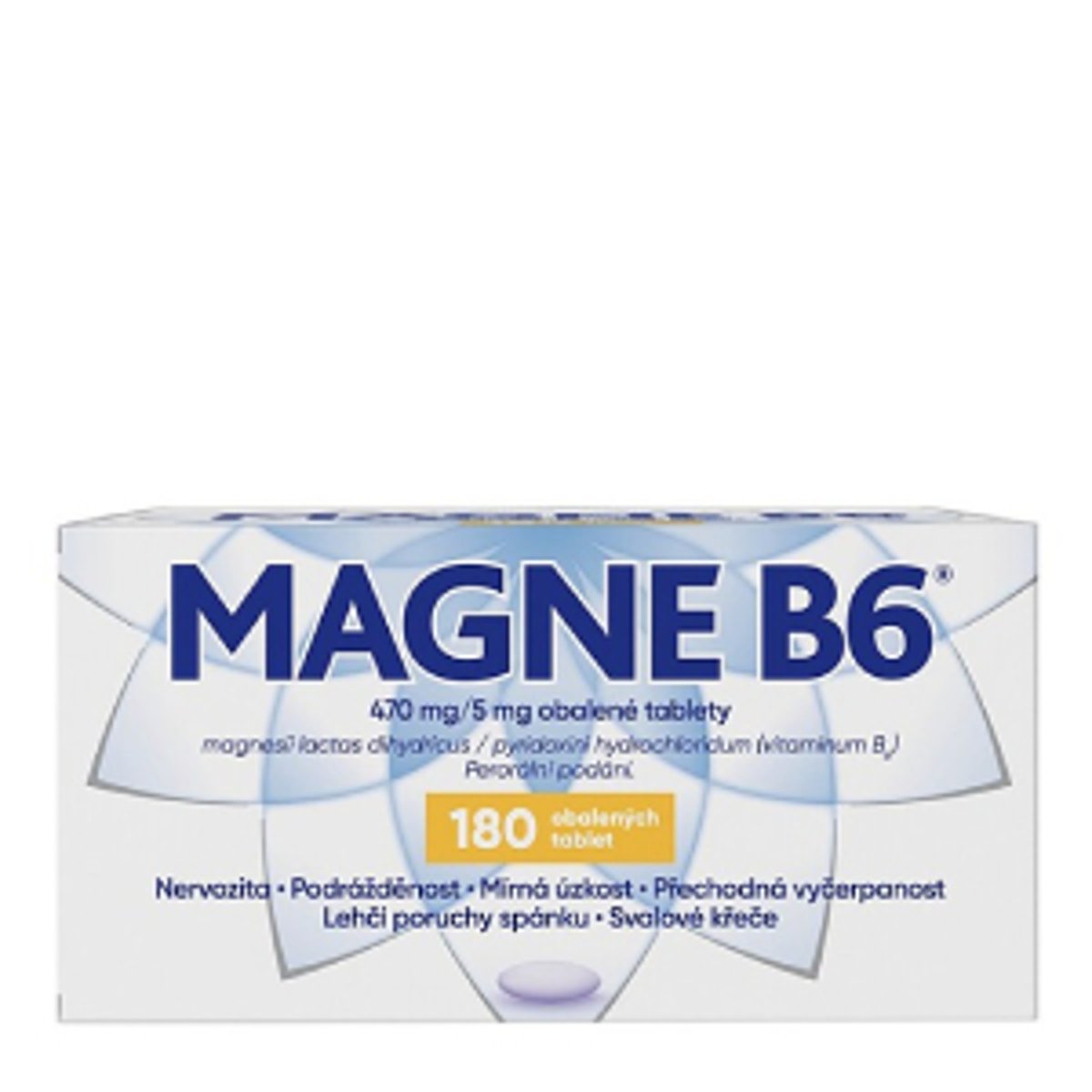 Levně MAGNE B6 470MG/5MG Obalená tableta 180