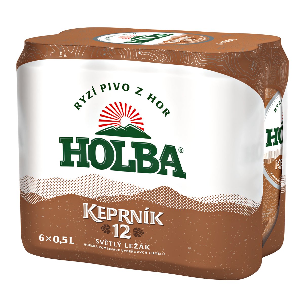 Holba Keprník 12 světlý ležák plech (6×0,5 l)