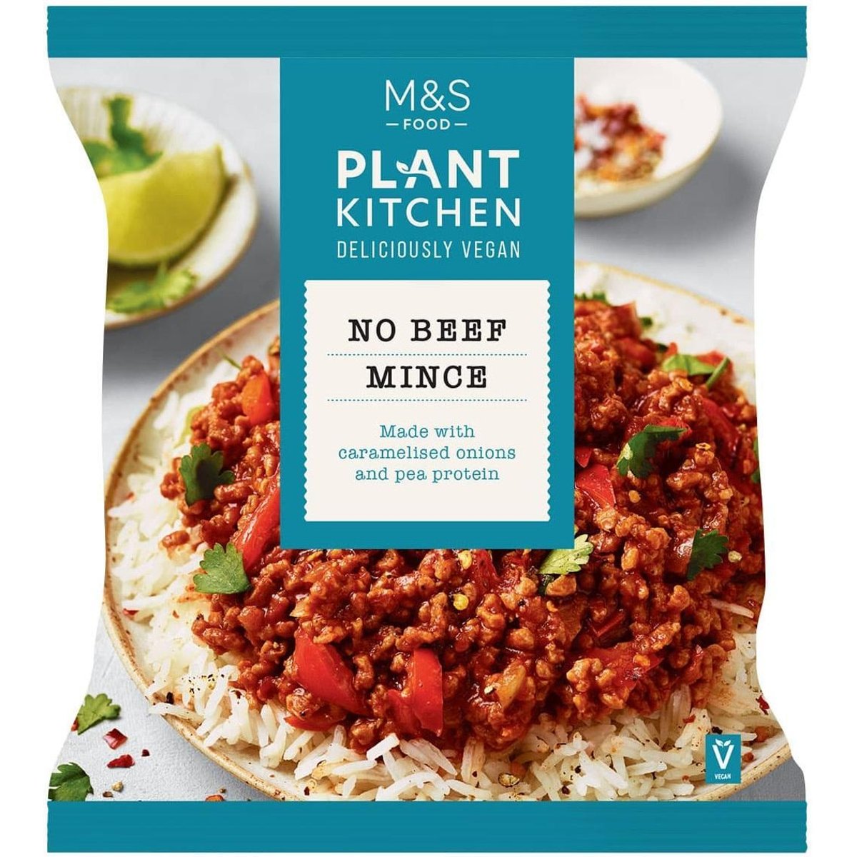 Marks & Spencer Rostlinná mletá směs na bázi hrachové bílkoviny s karamelizovanou cibulí