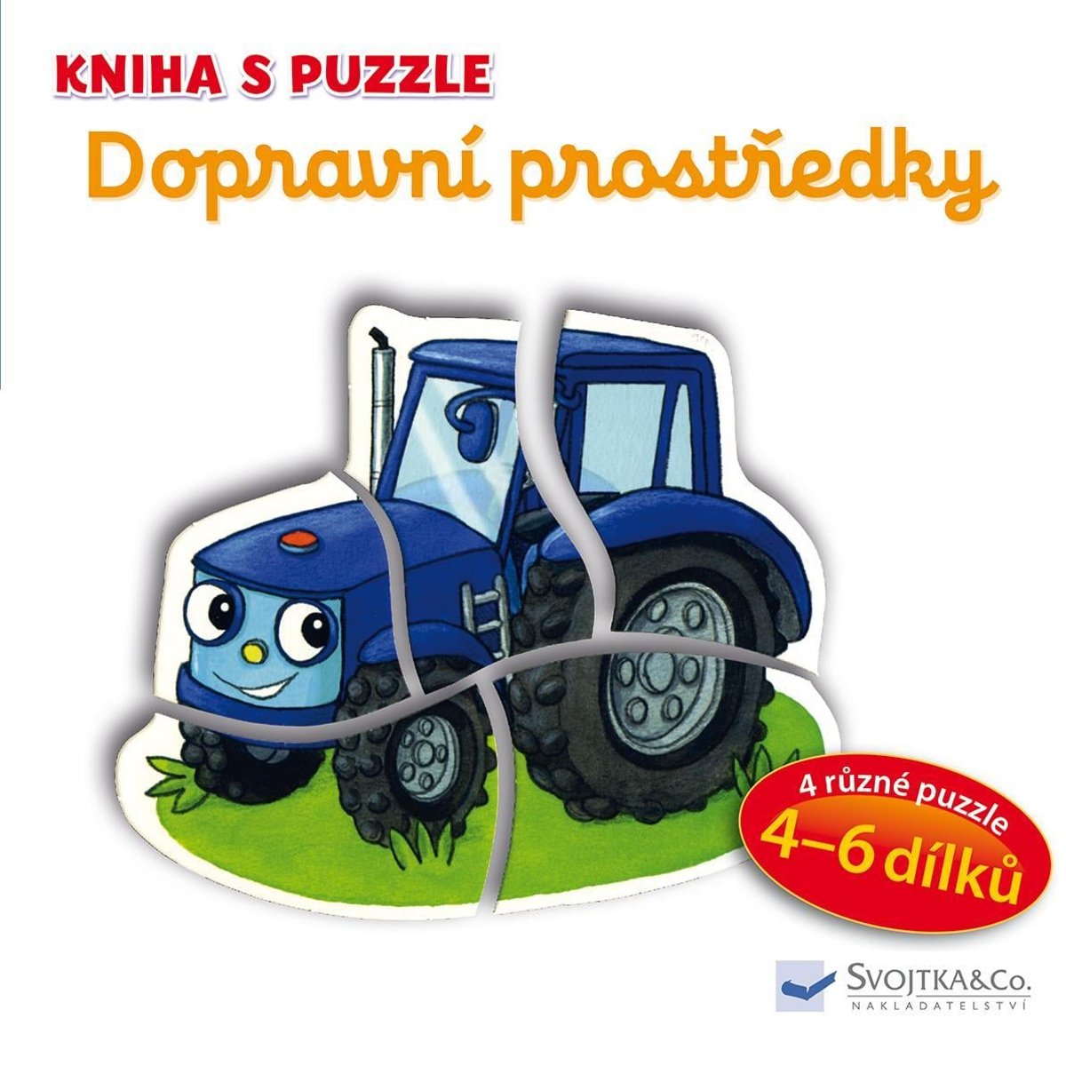 Svojtka Kniha s puzzle Dopravní prostředky
