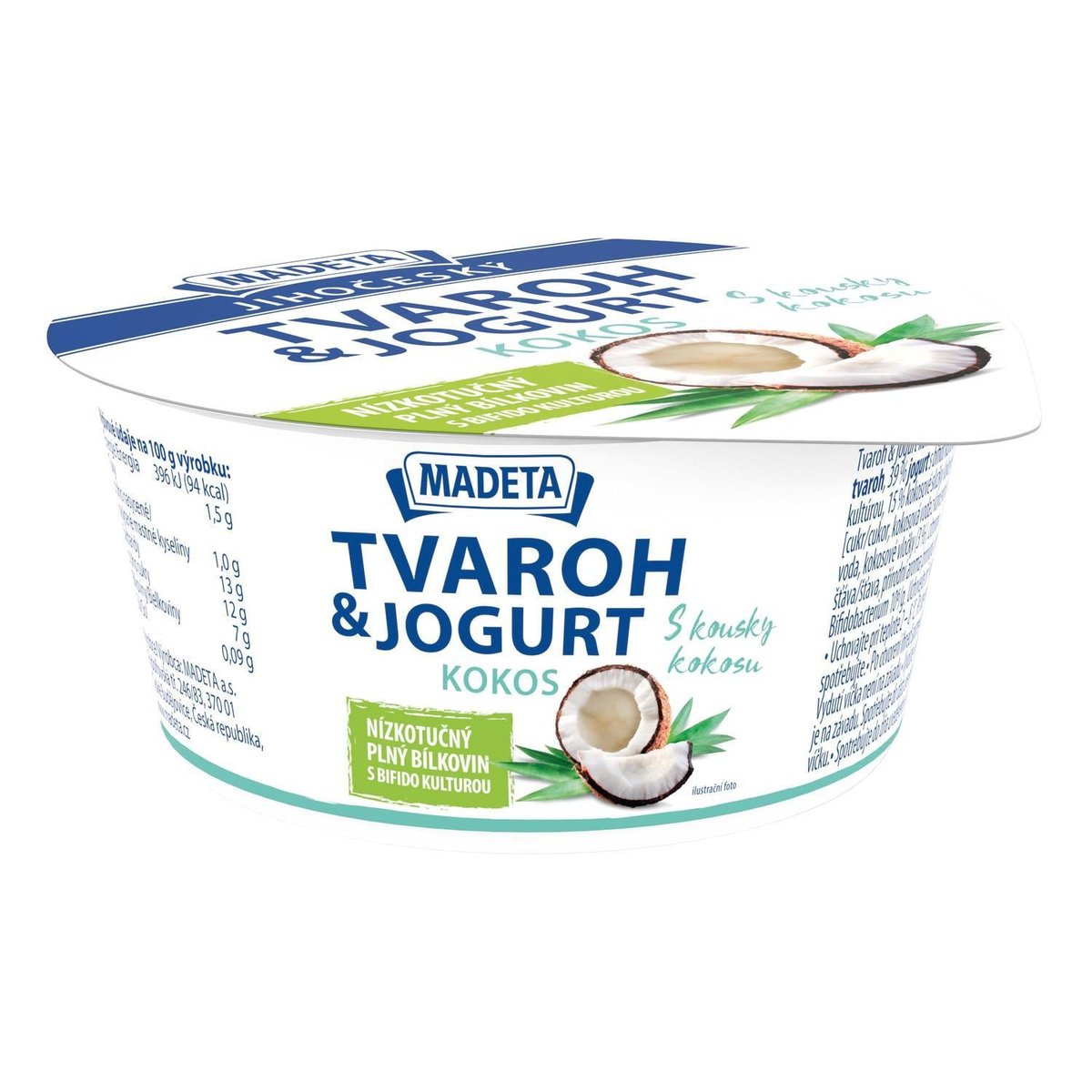 Madeta Jihočeský tvaroh&jogurt kokos