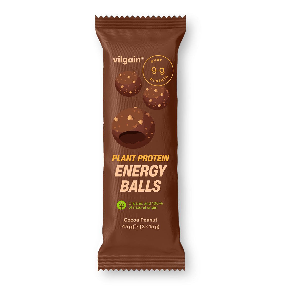 Vilgain Plant Protein Energy Balls BIO Kakao