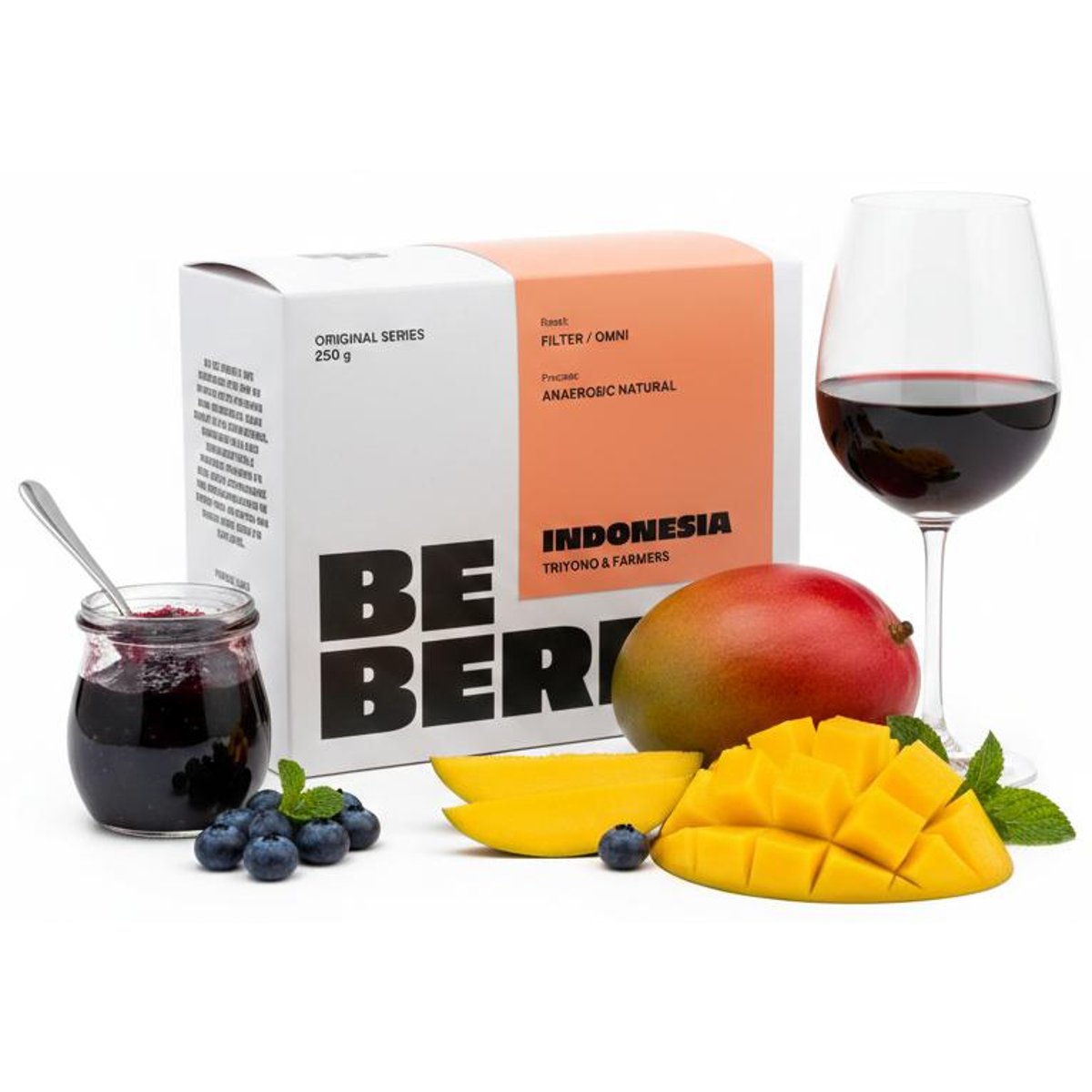 BeBerry Coffee Indonésie Triyono filtr/espresso zrnková káva