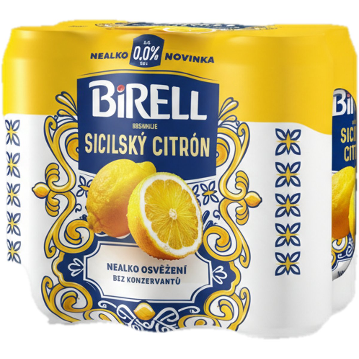 Birell 0.0 Sicilský citrón nealkoholické pivo 6×0,5 l plech