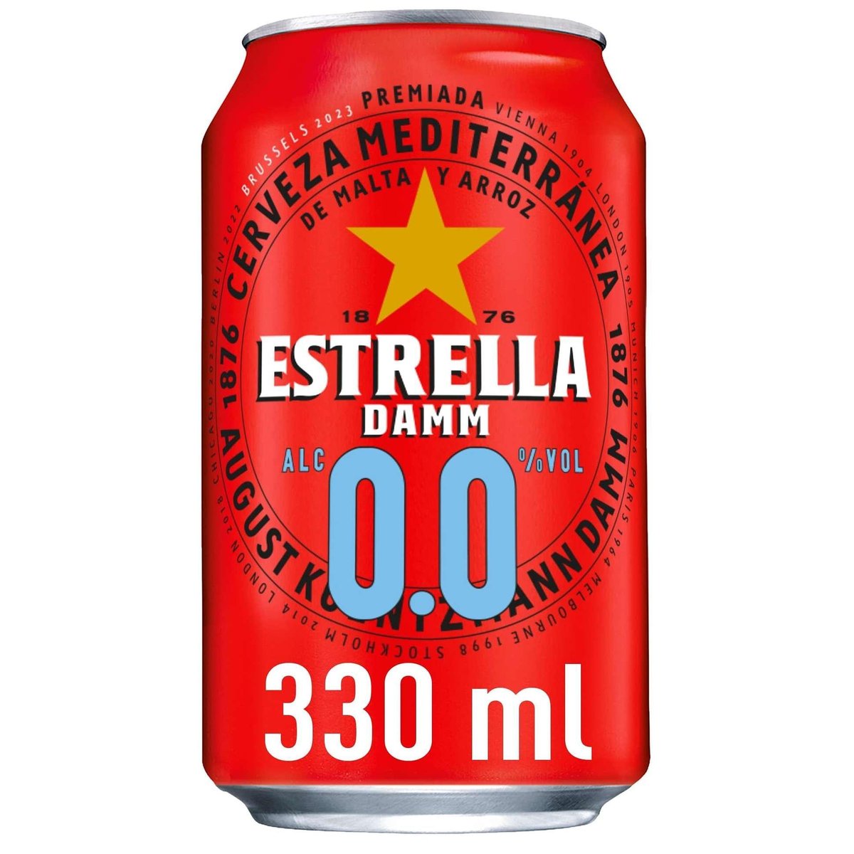 Damm Estrella 0.0 plech