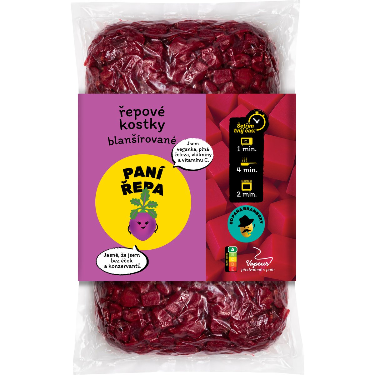 Paní Řepa – Řepové kostky blanšírované, balení