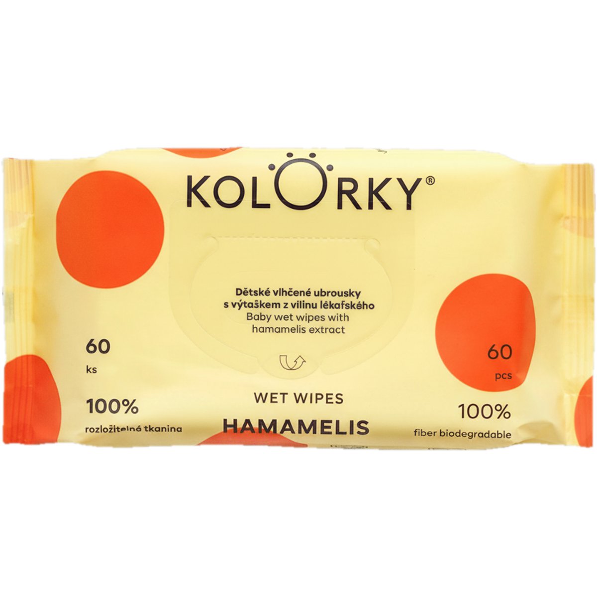 Kolorky EKO Wet Wipes – Hamamelis dětské vlhčené ubrousky