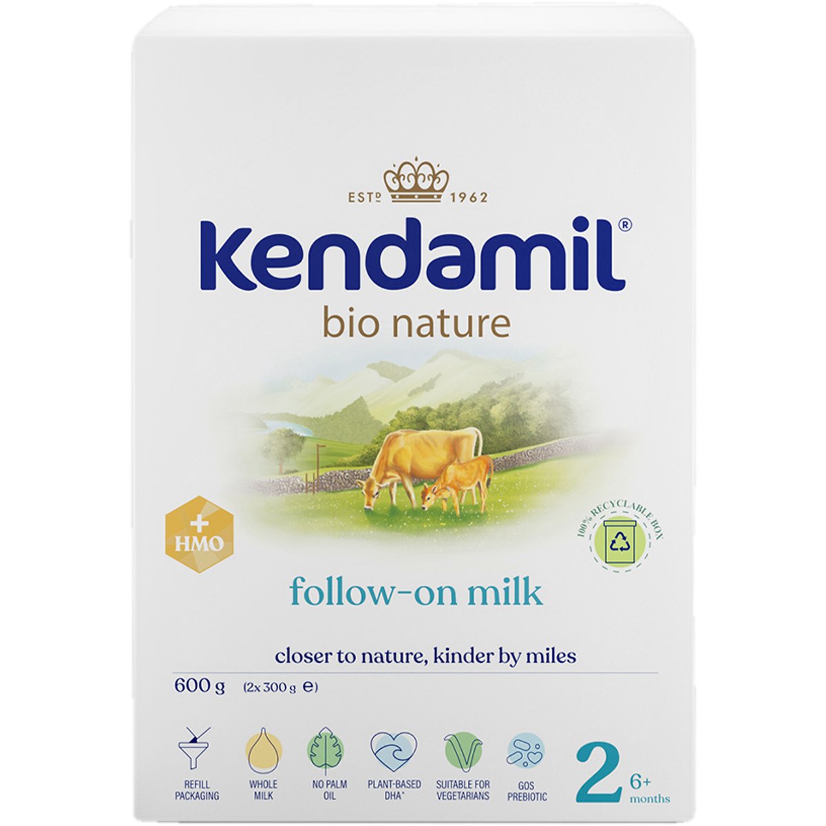 Levně Kendamil BIO Nature pokračovací mléko 2 HMO+