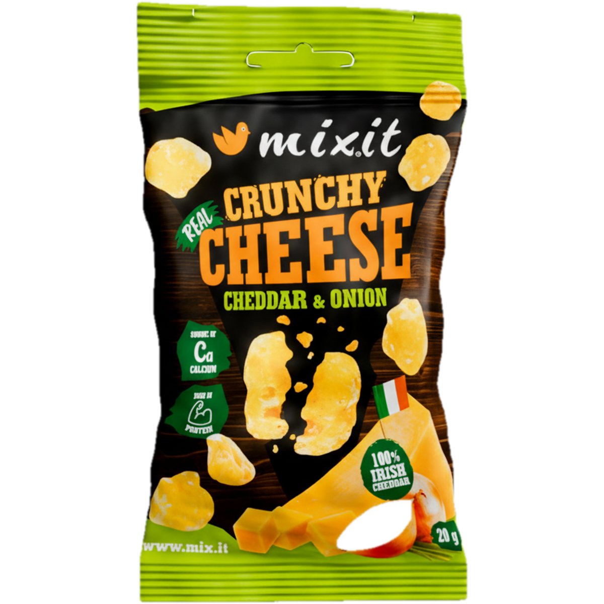Mixit Křupavý sýr do kapsy – Irský cheddar & cibule