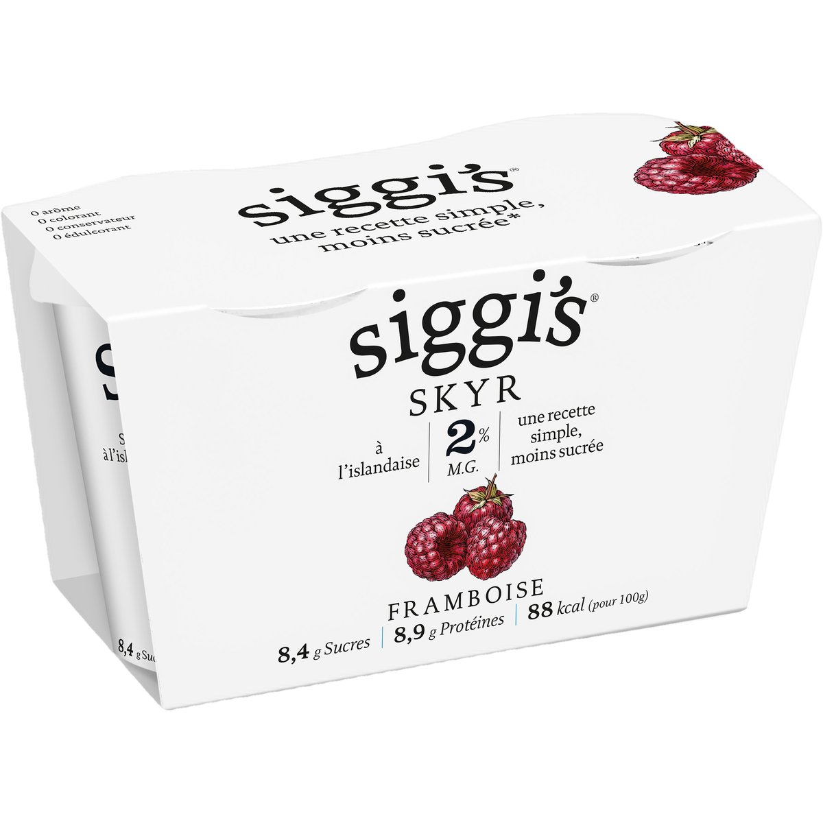 Siggi's Skyr 2% malina 2×140 g