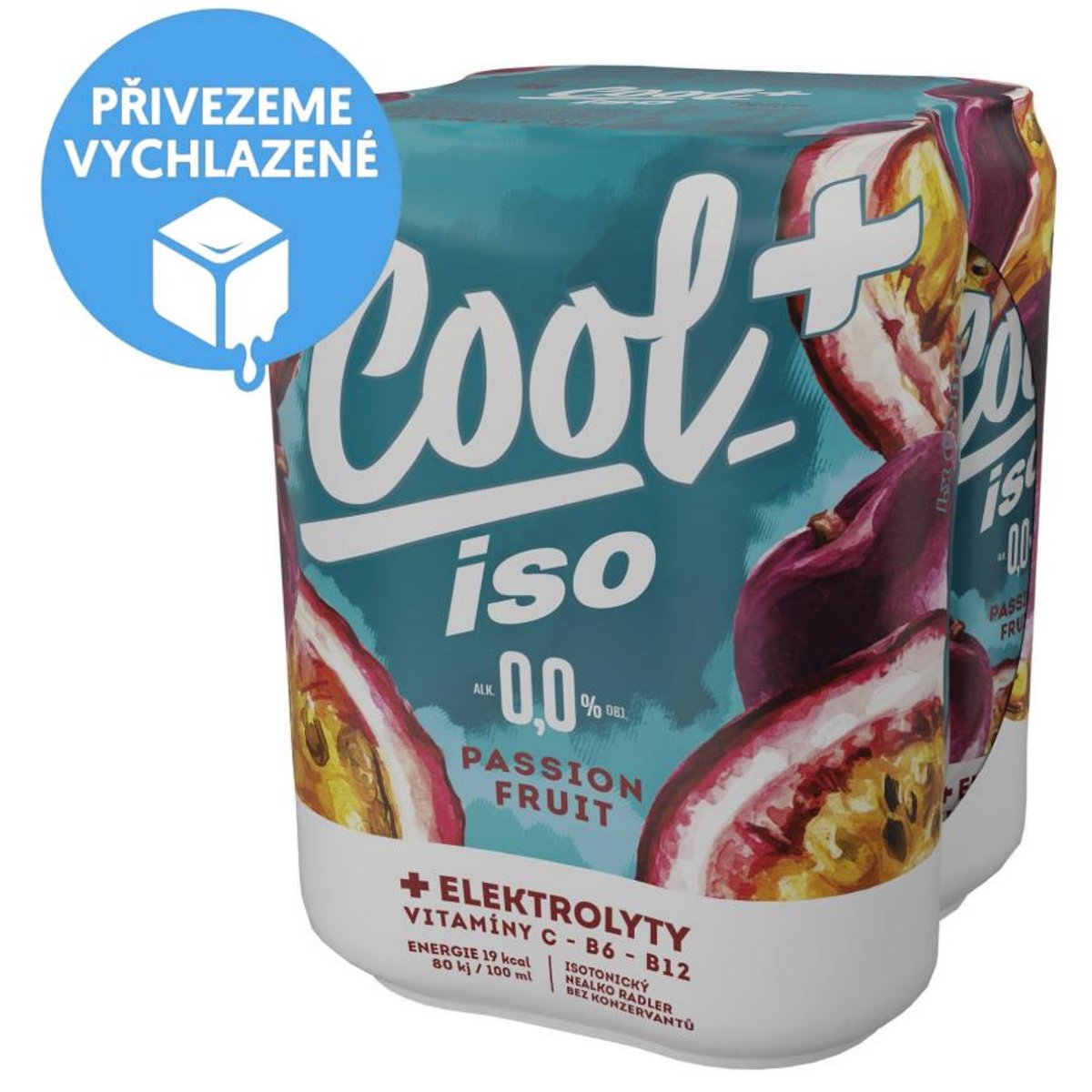 Cool+ ISO Passion Fruit nealkoholické 4×0,5 l plech