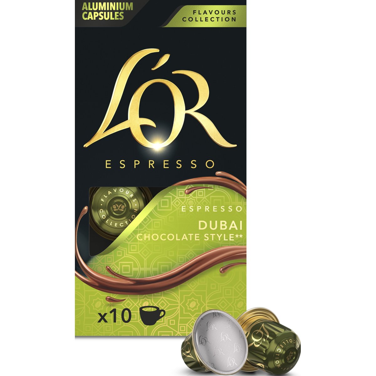 L'OR Espresso Dubai Chocolate Style kapsle pro kávovary Nespresso Original