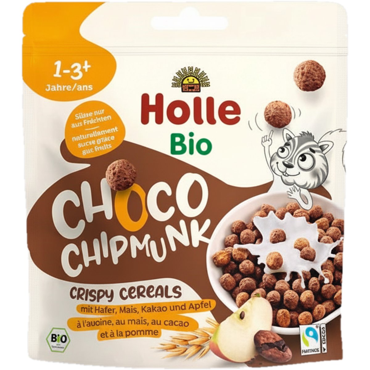 Holle BIO A-B-C Choco Chipmunks cereálie