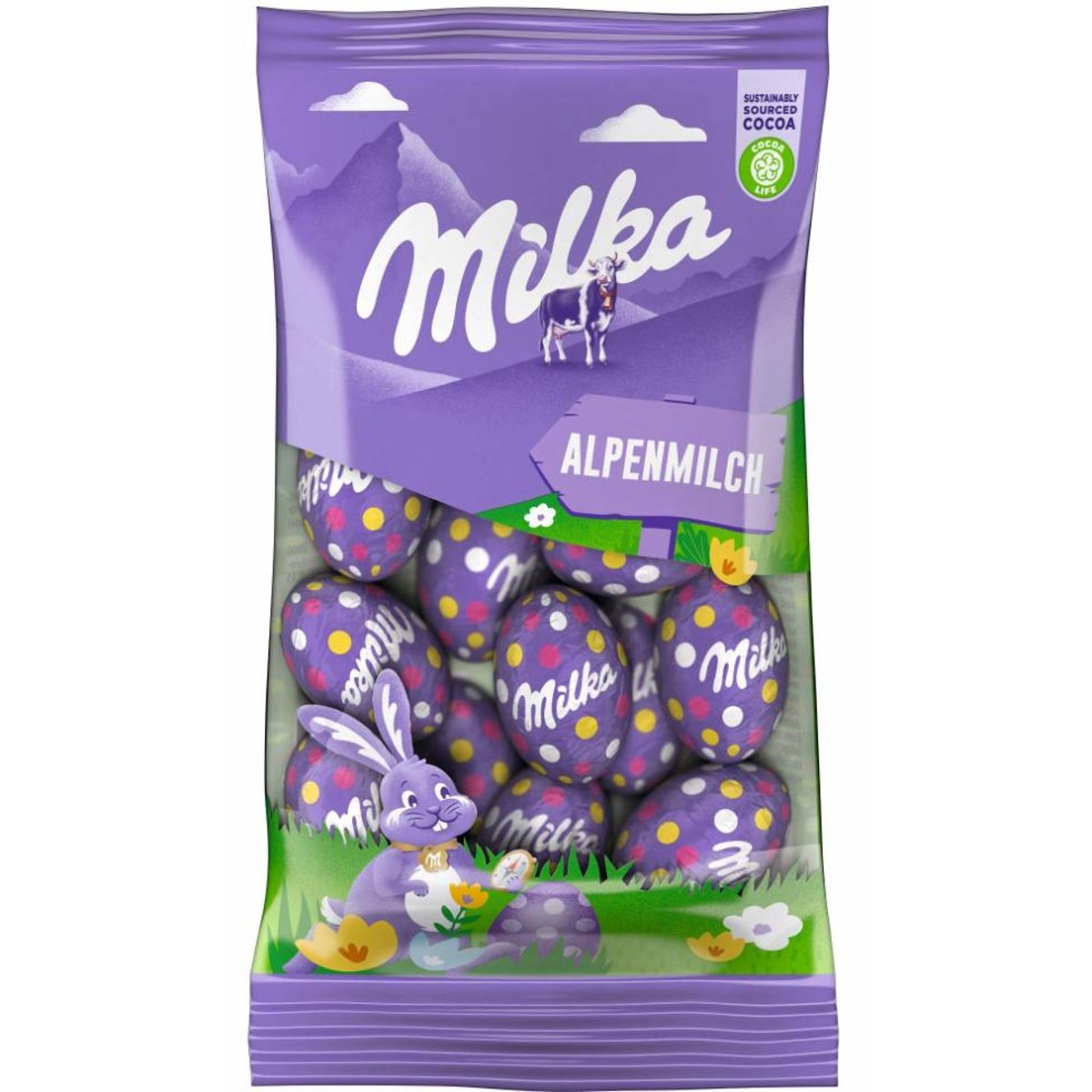 Milka čokoládová vajíčka z mléčné čokolády