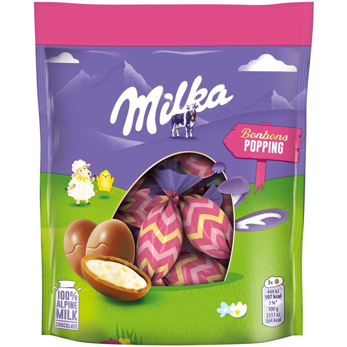 Milka Práskací čokoládové vajíčka