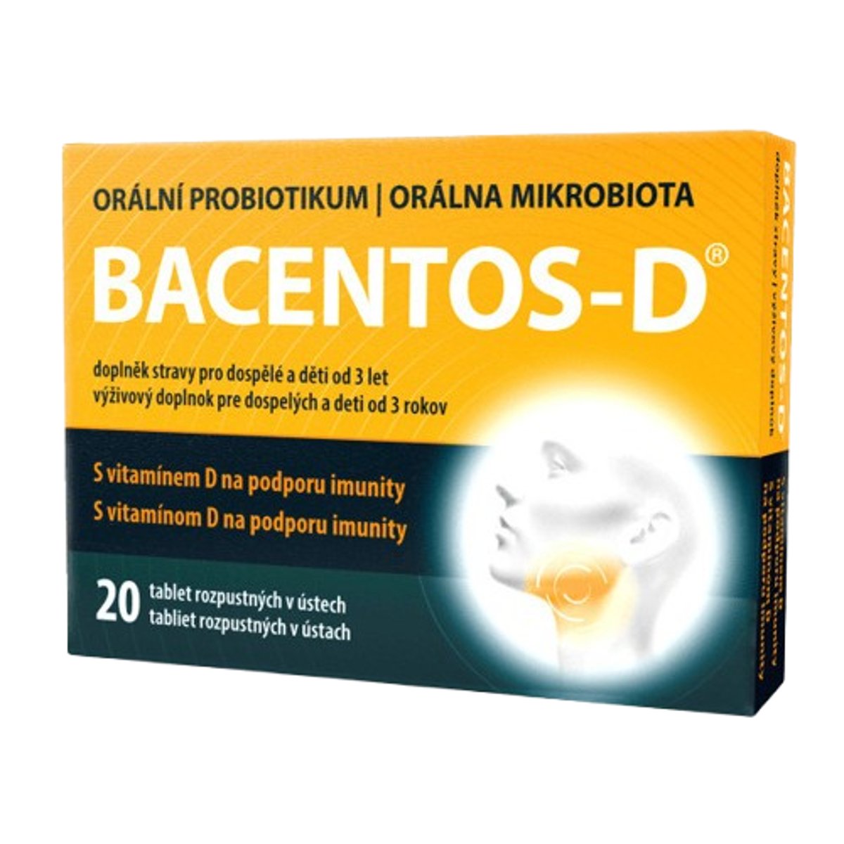 BACENTOS-D orální probiotikum tbl.20