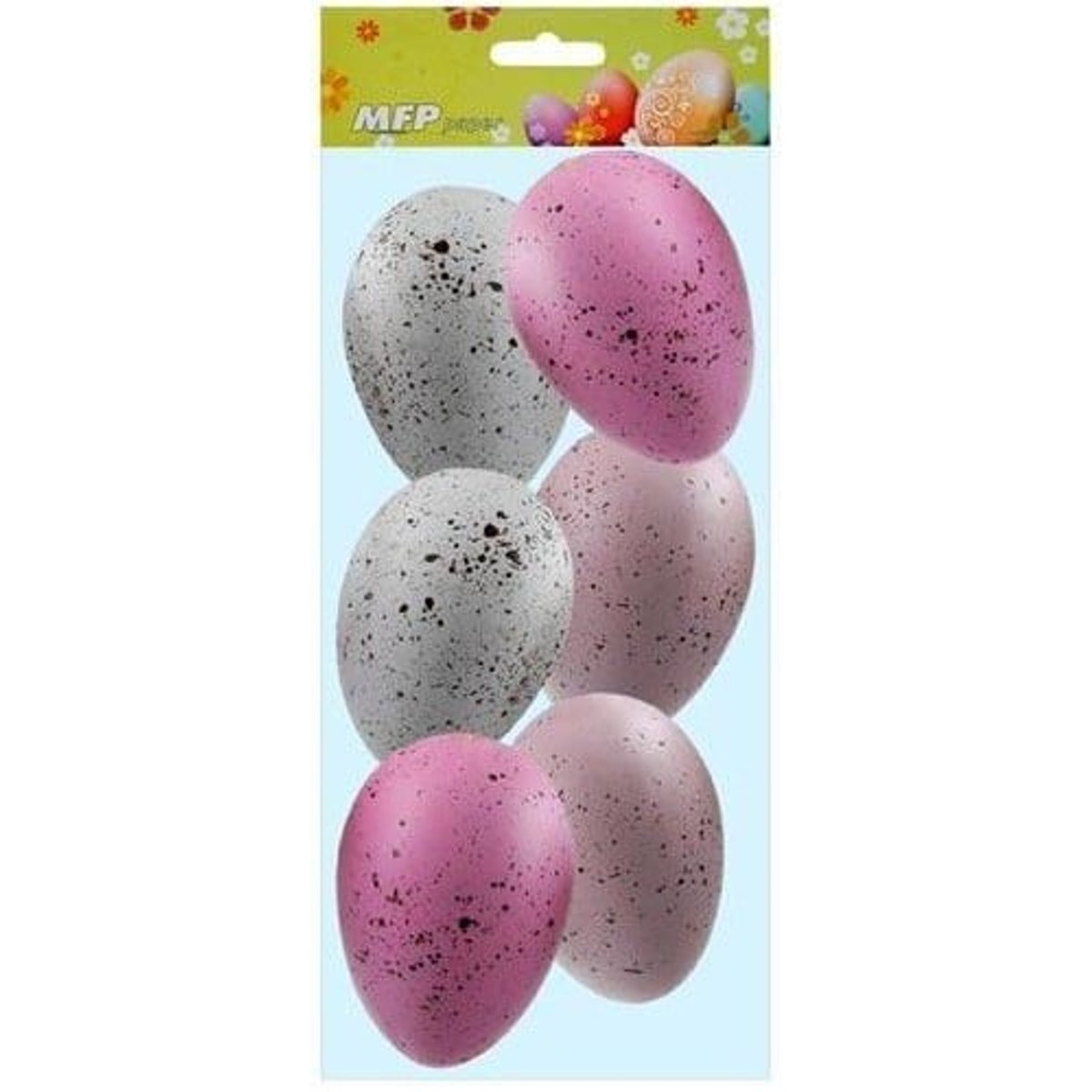 MFP Velikonoční plastová vajíčka – skvrny, 6 cm