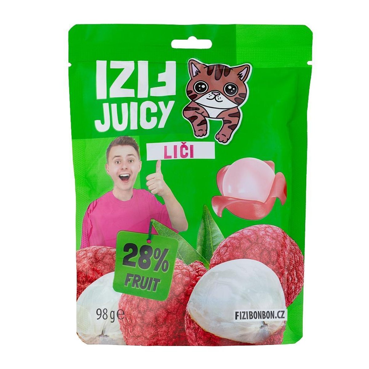 Fizi Juicy Liči želé bonbóny