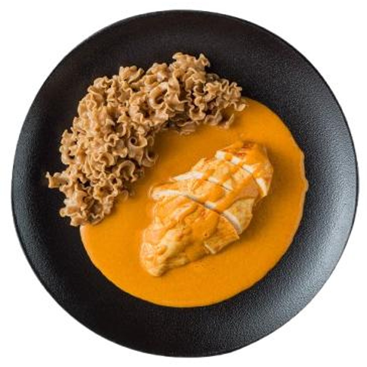 Balanced food Proteinové kuře na paprice s cottage cheese a čerstvými celozrnnými těstovinami ze Zátiší