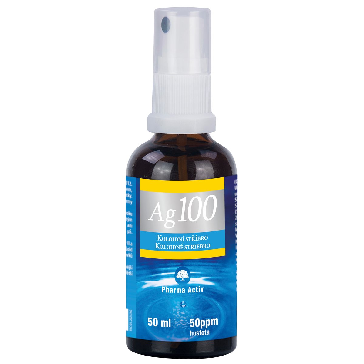 Pharma Activ Koloidní stříbro Ag100 50ppm spray 50 ml