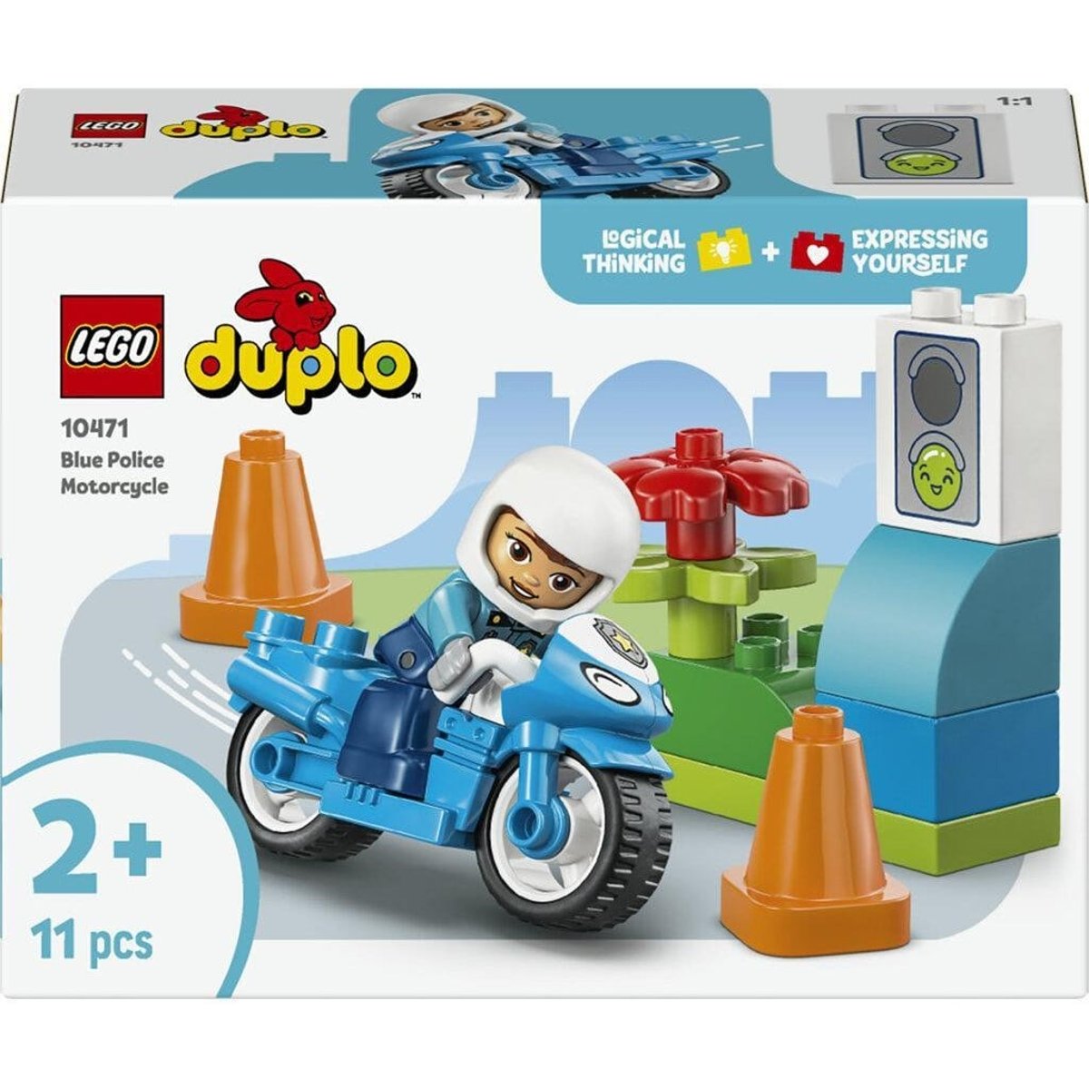 LEGO® DUPLO® 10471 Modrá policejní motorka