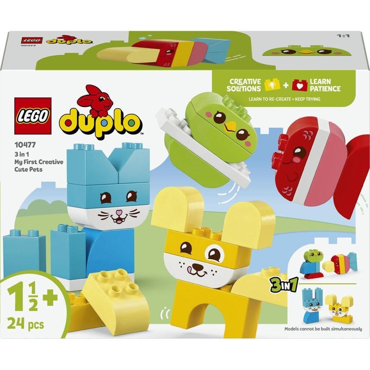 LEGO® DUPLO® 10477 Roztomilí kreativní mazlíčci 3 v 1