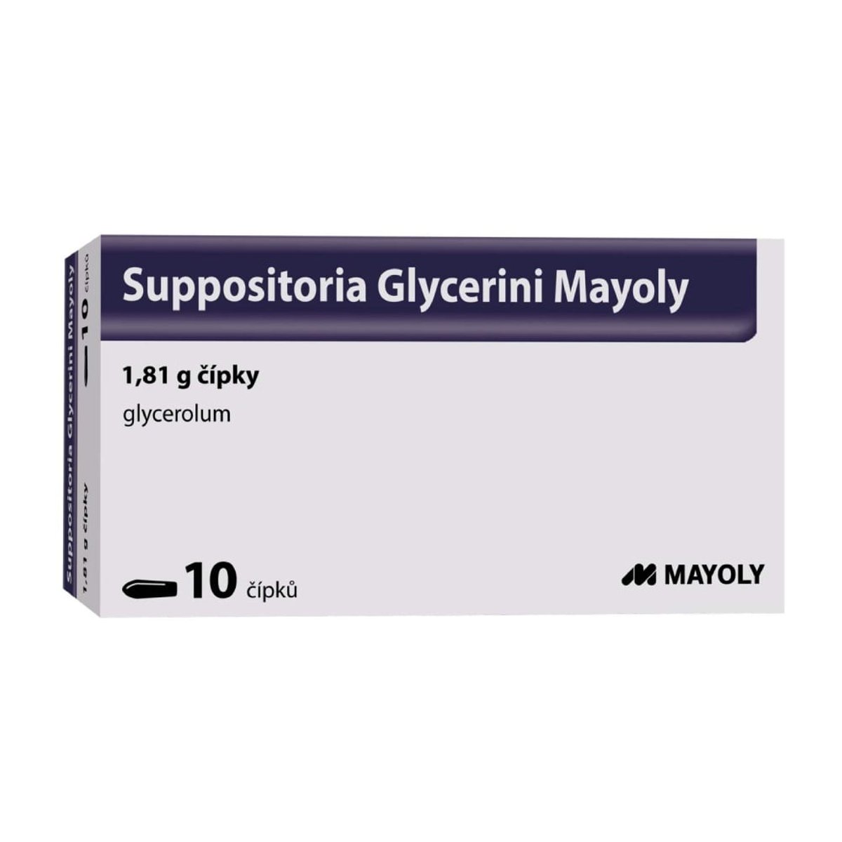 SUPPOSITORIA GLYCERINI MAYOLY 1,81G čípek 10