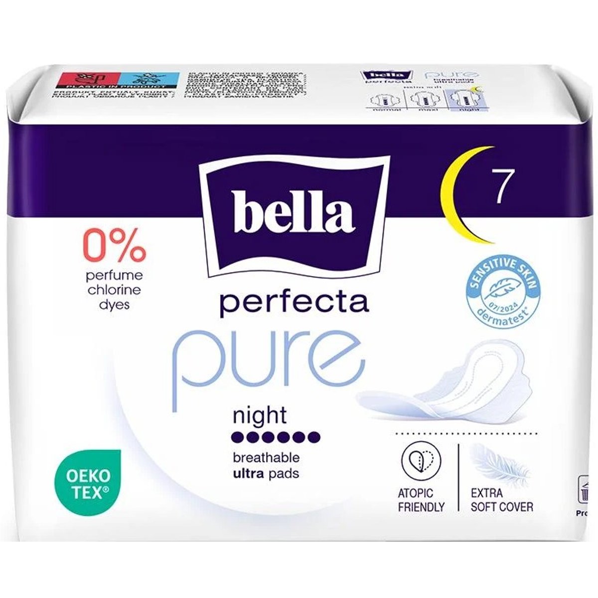 Bella Perfecta Pure Night ultratenké noční menstruační vložky