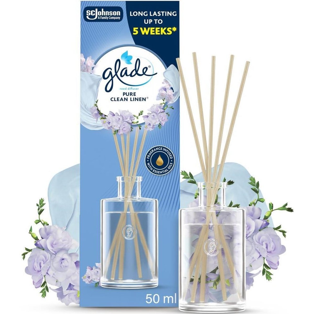 Glade Pure Clean Linen vonné tyčinky